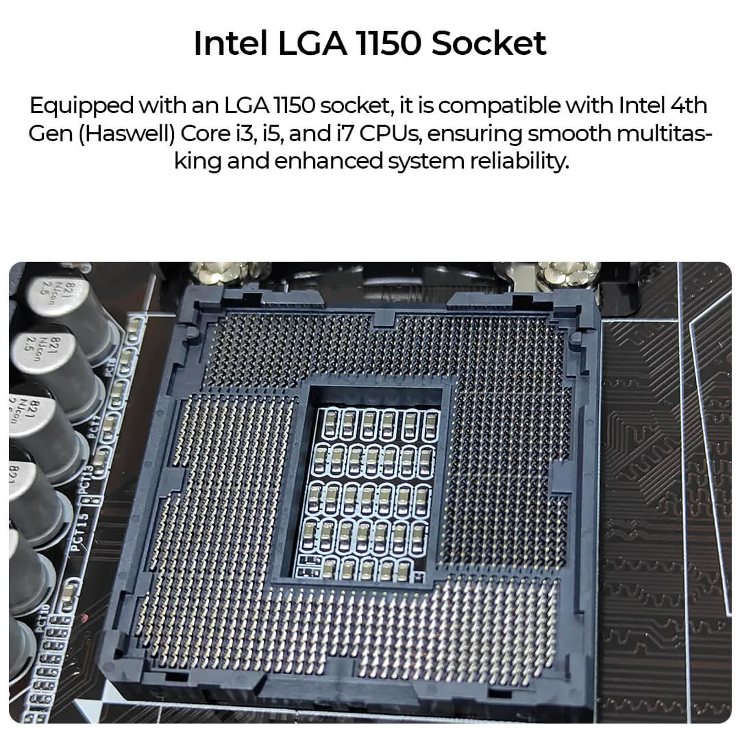Foxin H81 DDR3 Motherboard For Intel 4th Generation with NVME view 2